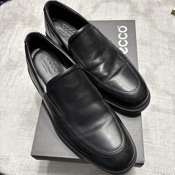 Ecco Other - ECCO Lisbon Apron Slipon Men's Shoes 622144 01001 Sz 43 US 9-9.5 Black